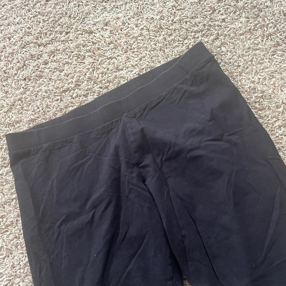 LC Lauren Conrad Black Cropped Leggings Size XXL Solid Casual Stretch Capri